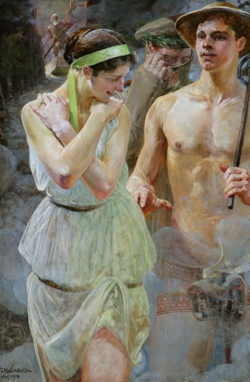 Яцек Мальчевский, «Полония», 1914, картон, масло, 145 x 98,5 см, фото из частной коллекции